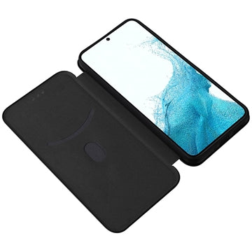 Samsung Galaxy A34 5G Flip Cover - Karbonfiber - Sort