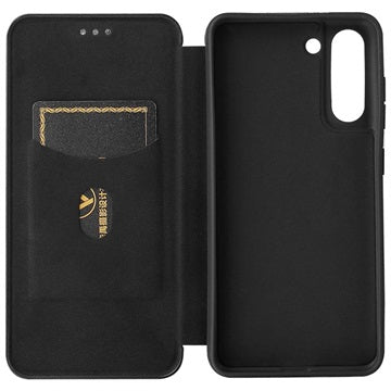 Samsung Galaxy S21 FE 5G Flip Cover - Karbonfiber - Sort