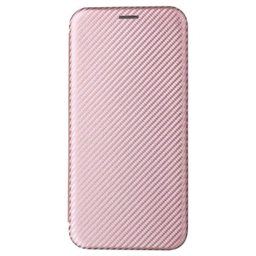 iPhone 15 Pro Max Flip Cover - Karbonfiber - Rødguld