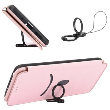 iPhone 15 Pro Max Flip Cover - Karbonfiber - Rødguld