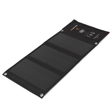 Foldbar Solcelleoplader med to USB-porte - 21W