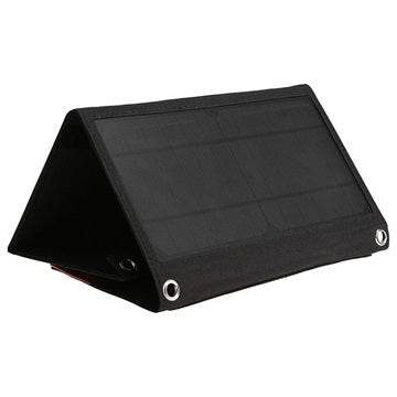 Foldbar Solcelleoplader med to USB-porte - 21W