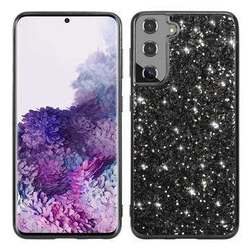 Glitter Series Samsung Galaxy S23+ 5G Hybrid Cover - Sort