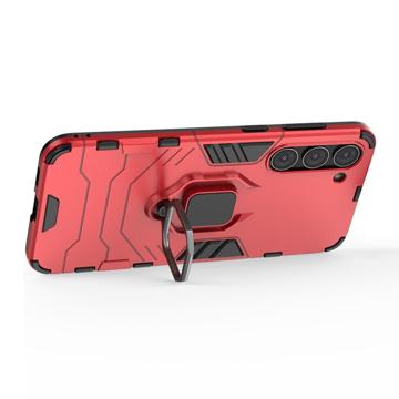 Samsung Galaxy S23 5G Hybrid Cover med Ring Holder - Rød