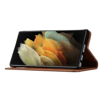 Card Set Series Samsung Galaxy S23 Ultra 5G Pung Taske - Brun
