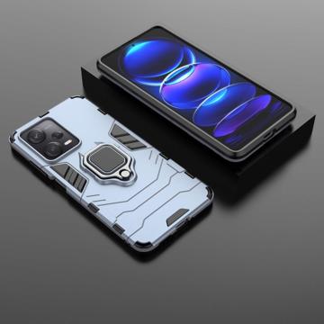 Xiaomi Redmi Note 12 Pro Hybrid Cover med Ring Holder - Blå