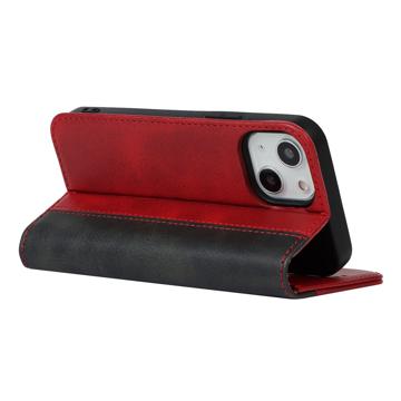 Elegance Series iPhone 14 Etui med Pung - Rød / Sort