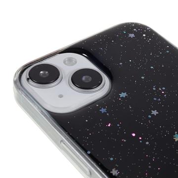 Starry Sky Sparkle iPhone 14 TPU Cover - Sort