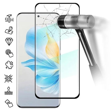 Honor 200 Skærmbeskyttelse Hærdet Glas - 9H - Full Fit - Sort Kant