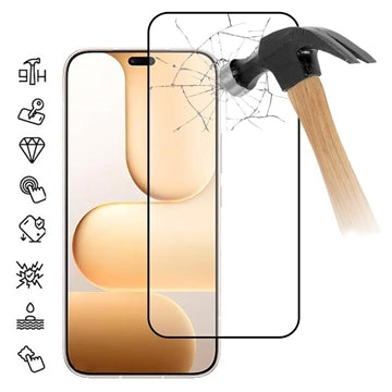 Honor 600 Lite Skærmbeskyttelse Hærdet Glas - Full Fit - 9H - Sort kant