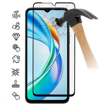 Honor X5b/X5b Plus Skærmbeskyttelse Hærdet Glas - 9H - Full Fit - Sort Kant
