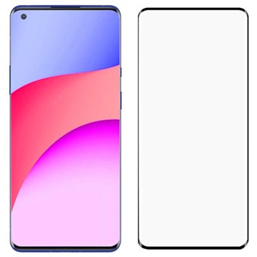 Full Cover OnePlus 8 Skærmbeskyttelse Hærdet Glas - 9H, 0.2mm - Sort