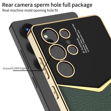 Samsung Galaxy S25 Ultra GKK Elektropletteret Hybrid Cover - Grøn