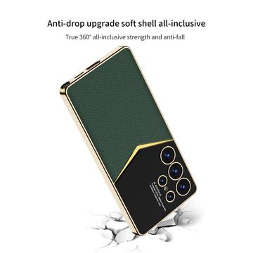 Samsung Galaxy S25 Ultra GKK Elektropletteret Hybrid Cover - Grøn