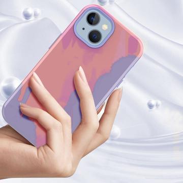 Stylish Gradient iPhone 14 Plus Hybrid Cover - Orange