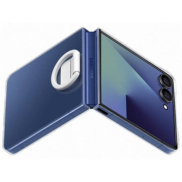 Samsung Galaxy Z Flip7 Clear Cover med Ring EF-QF766CTEGWW - Gennemsigtig