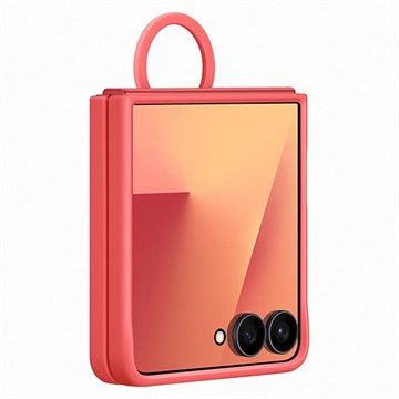 Samsung Galaxy Z Flip7 Silikone Cover med Ring EF-PF766TREGWW - Rød