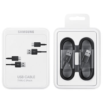 Samsung USB-A / USB-C Kabel EP-DG930IBEGWW - 1.5m - 25W - 2 Stk. - Sort