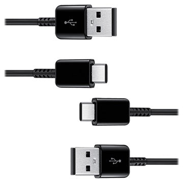 Samsung USB-A / USB-C Kabel EP-DG930IBEGWW - 1.5m - 25W - 2 Stk. - Sort