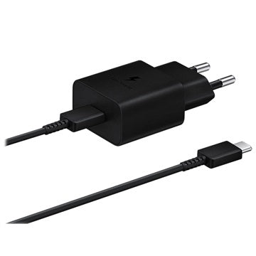 Samsung Hurtig Rejseoplader & USB-C Kabel EP-T1510XBEGEU - 15W - Sort