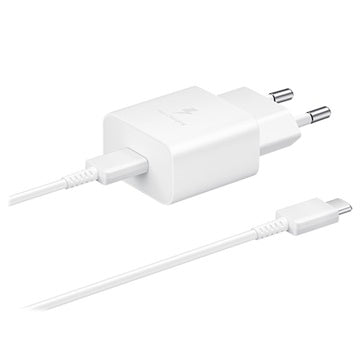 Samsung Hurtig Rejseoplader & USB-C Kabel EP-T1510XWEGEU - 15W - Hvid