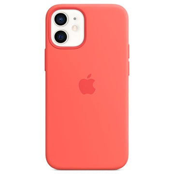 iPhone 12 Mini Apple Silikone Cover med MagSafe MHKP3ZM/A - Lyserød citrus