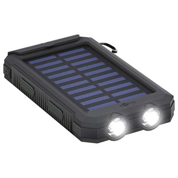 Goobay Outdoor Power Bank 8.0 / Solcelle Oplader - 8000mAh - Sort