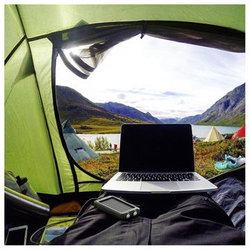 Goobay Outdoor Power Bank 8.0 / Solcelle Oplader - 8000mAh - Sort