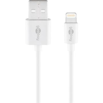 Goobay USB-oplader med lynkabel - MFi-certificeret - hvid
