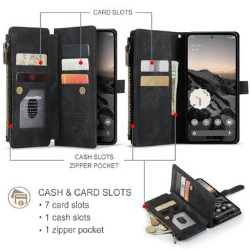 Google Pixel 10/10 Pro Caseme C30 Multifunktionel Pung - Sort