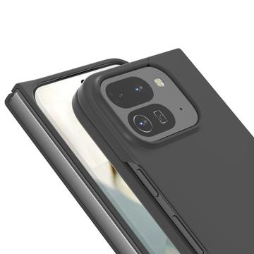 Google Pixel 10 Pro Fold Gummibelagt Plastik Cover - Sort