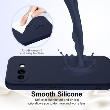Google Pixel 10a Liquid Silikone Cover - MagSafe Kompatibel - Mørkeblå