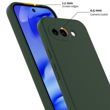 Google Pixel 10a Liquid Silikone Cover - MagSafe Kompatibel - Mørkegrøn