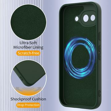Google Pixel 10a Liquid Silikone Cover - MagSafe Kompatibel - Mørkegrøn