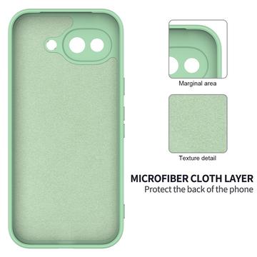 Google Pixel 10a Flydende silikone cover med håndrem - grøn