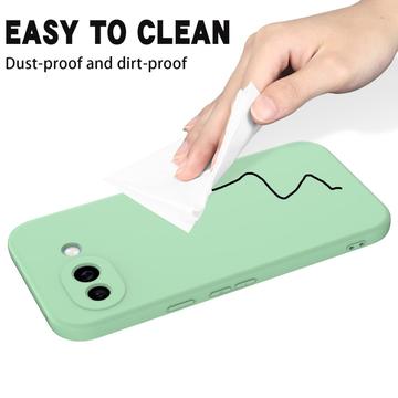 Google Pixel 10a Flydende silikone cover med håndrem - grøn