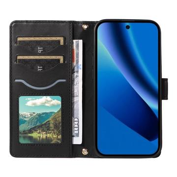Google Pixel 10a Luksus Vatteret Pung - sort