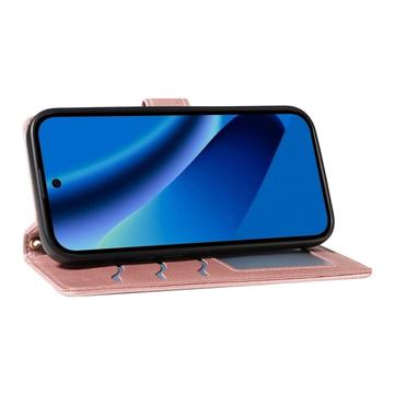 Google Pixel 10a Luksus Vatteret Pung - rosaguld