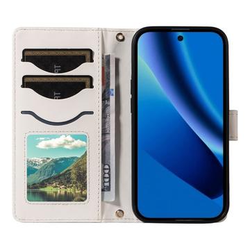 Google Pixel 10a Luksus Vatteret Pung - hvid