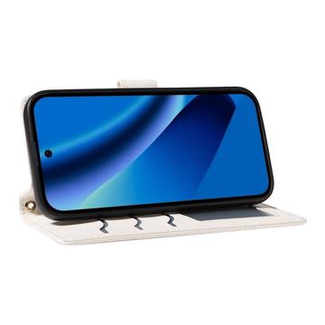 Google Pixel 10a Luksus Vatteret Pung - hvid