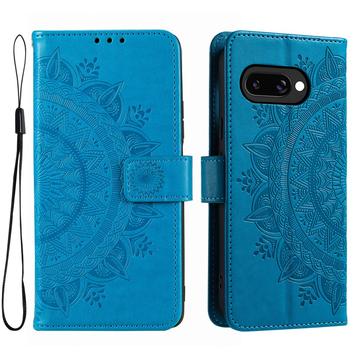 Google Pixel 10a Mandala Series Etui med Pung - Blå