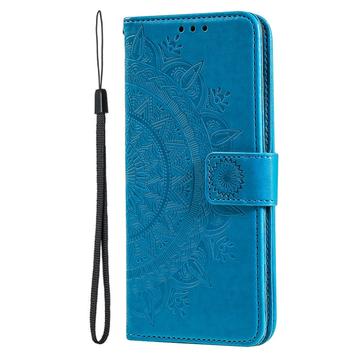 Google Pixel 10a Mandala Series Etui med Pung - Blå