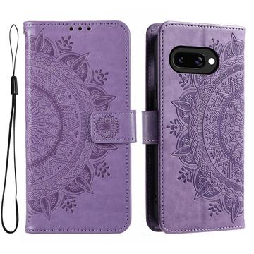 Google Pixel 10a Mandala Series Etui med Pung - Lilla
