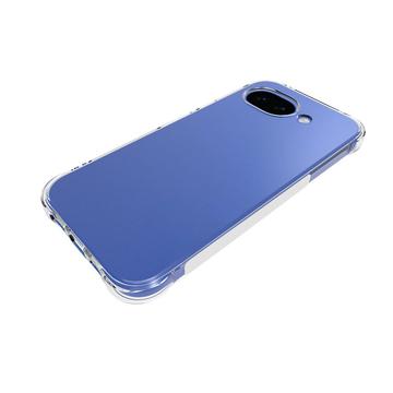 Google Pixel 10a Stødsikkert Silikone Cover - Gennemsigtig