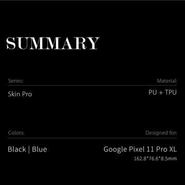 Google Pixel 11 Pro XL Dux Ducis Skin Pro Flip Cover - Sort