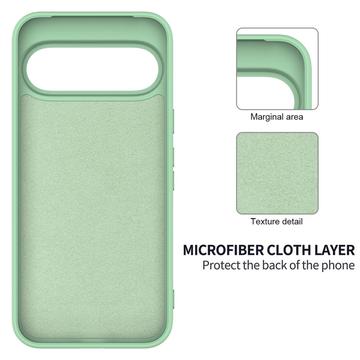 Google Pixel 11 Pro XL Flydende silikone cover med håndrem - grøn
