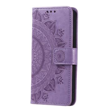 Google Pixel 11 Pro XL Mandala Etui med Pung med håndledsrem - Lilla