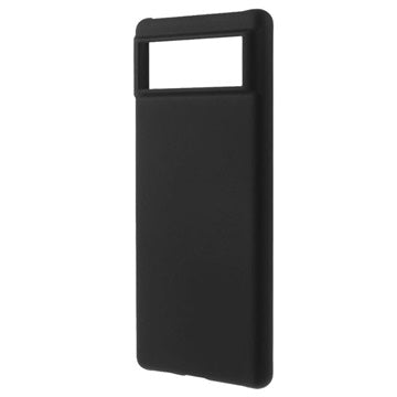 Google Pixel 6 Gummibelagt Plastik Cover - Sort