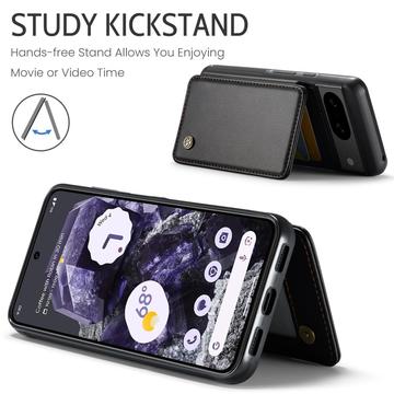 Google Pixel 8 Caseme C22-etui RFID-kortpung - Sort