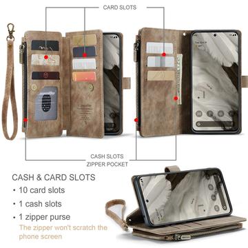 Google Pixel 8 Caseme C30 Multifunktionel Pung - Brun